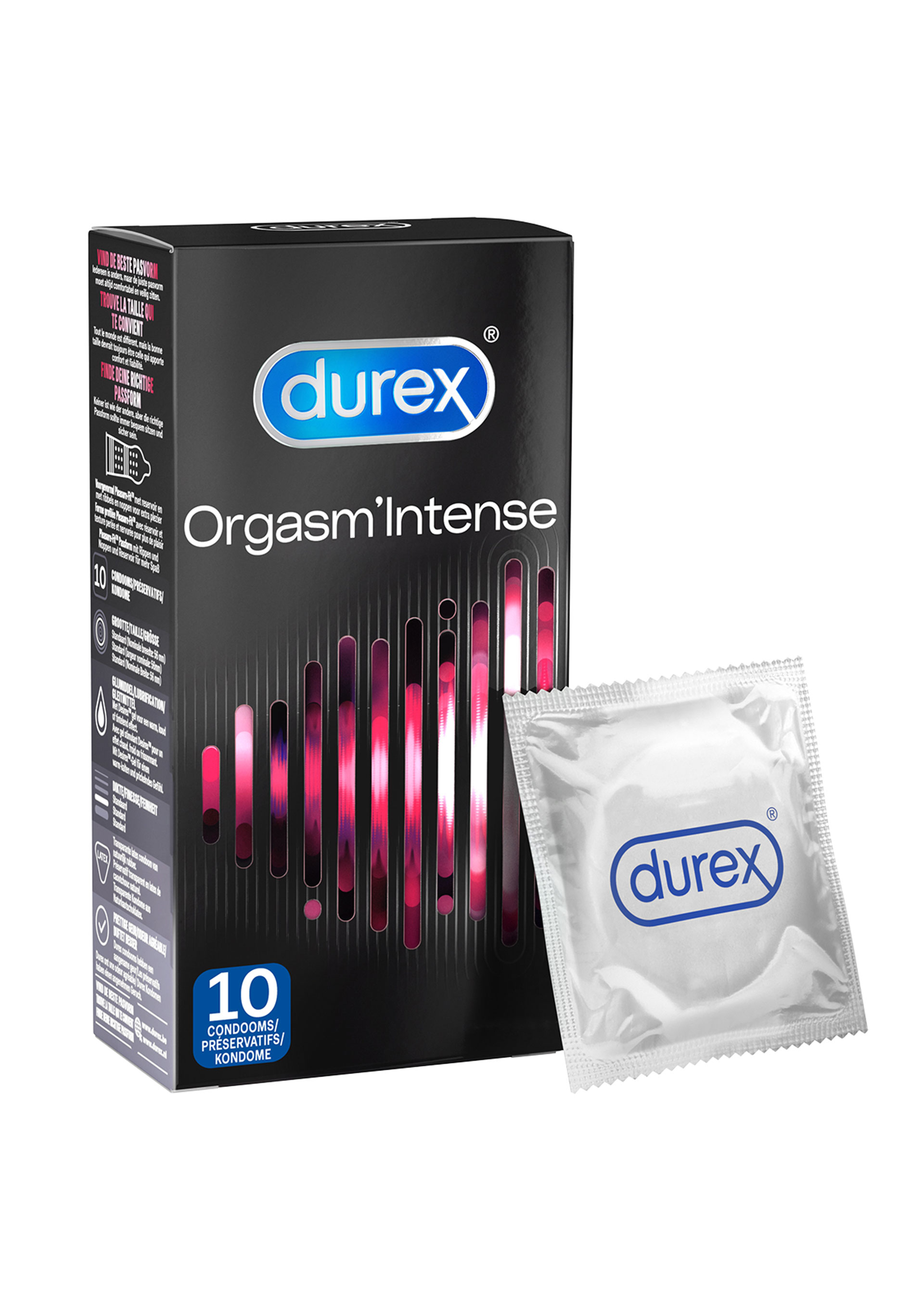 Condoms : Orgasm'intense 6 X 10 Pcs Durex 8710552271194