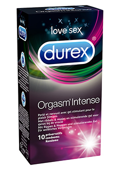 Condoms : Orgasm'intense 6 X 10 Pcs Durex 8710552271194