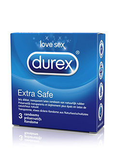 Condoms : Extra Safe 6 X 3 Pcs Durex 5038483683453