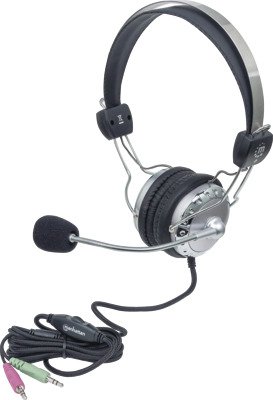 Manhattan Stereo Headset Adjustable Headband And Flexible Microphone