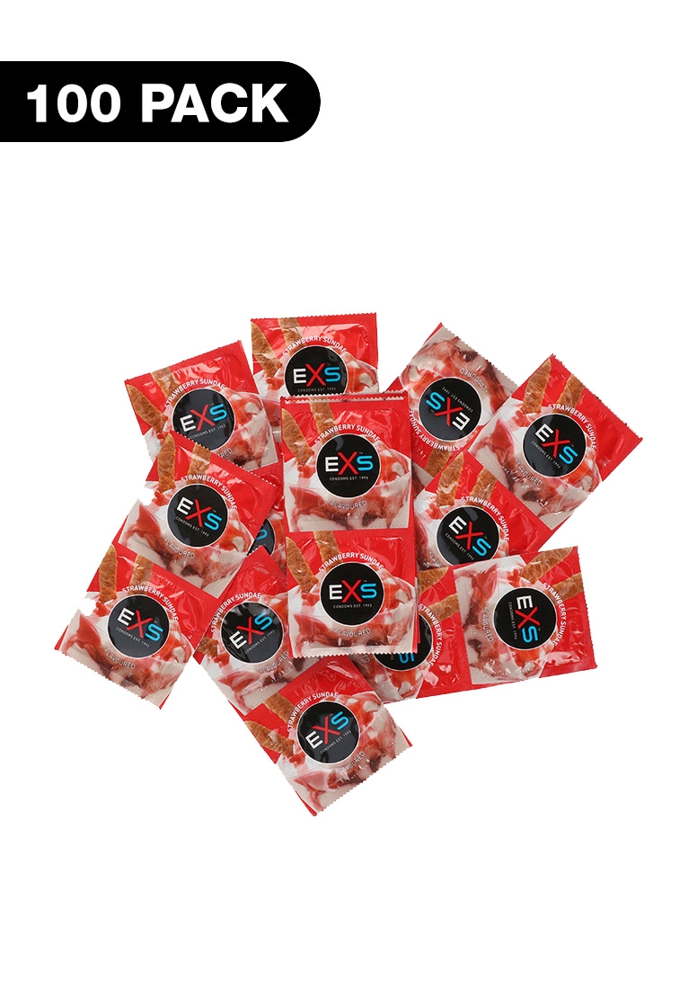 Condoms Strawberry - 100 Pack