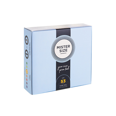Condoms Mister Size - Pure Feel - 53 Mm - 36 Pack