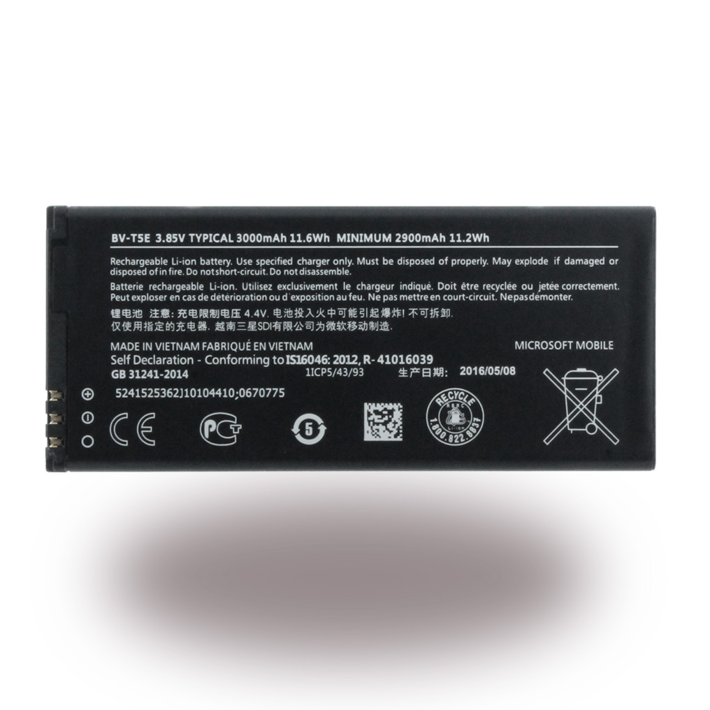 Nokia Microsoft Bvt5e Lithium Polymer Battery Lumia 950 2900mah