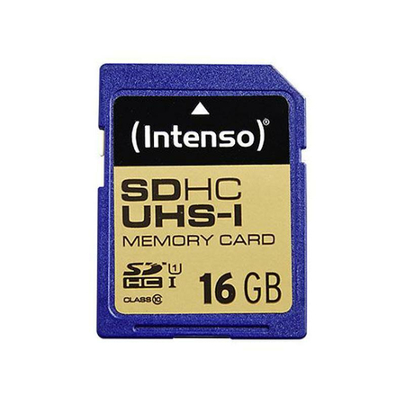 Sdhc 16gb Intenso Premium Cl10 Uhs-I Blister