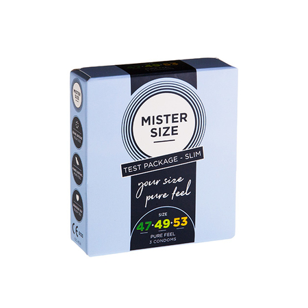 Mister Size - Pure Feel - 47, 49, 53 Mm 3 Pack - Tester