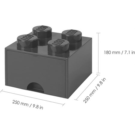 Lego Storage Brick Schublade 4 Schwarz (40051733)