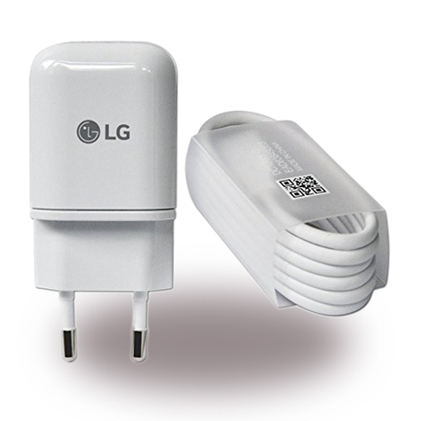 lg electronics mcsh05 / mcsh06 usb charger + data cable usb type c to usb white