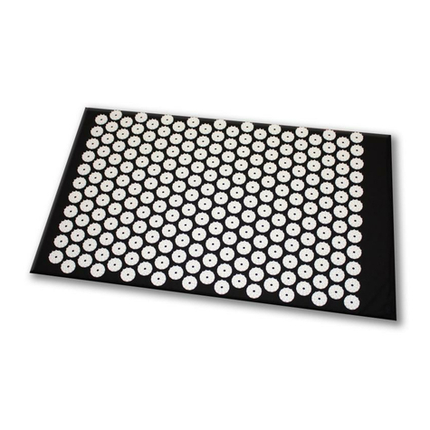 Shanti Acupressure Carpet / Nail Mat (65 X 41 Cm, Black)