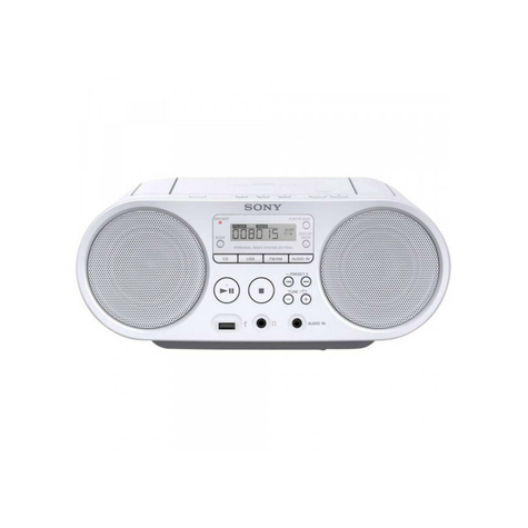 Sony Zs-Ps50w Boombox Cd/Radio Player, White