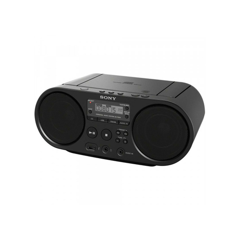 Sony Zs-Ps55b Boombox Cd/ Radio Player, Dab+, Black