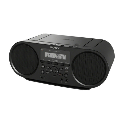 Sony Zs-Rs60bt Boombox Cd/ Radio Player, Black