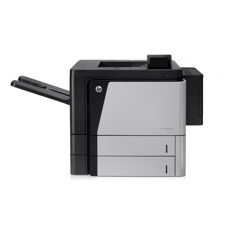 Hp Laserjet Enterprise M806dn B/W Laser Printer Lan A3