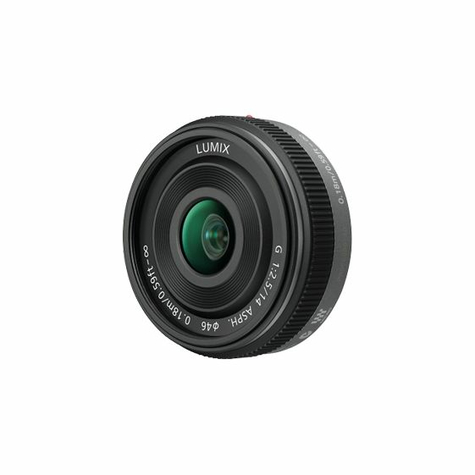 Panasonic Lumix G 14mm F/2.5 Wide Angle Pancake Lens Black (H-H014ae)