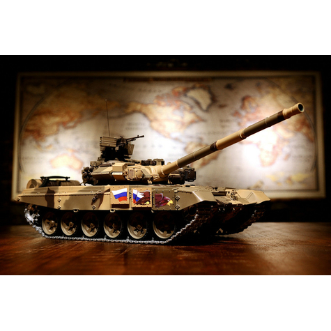 Rc Tank Russia T90 Heng Long 1:16 With Smoke&Sound + 2.4ghz - Pro Model