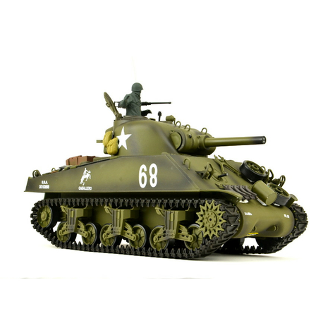 Rc Tank Us M4a3 Sherman Heng Long 1:16 With Smoke&Sound+2.4ghz Pro Model