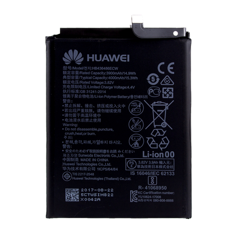 Huawei Hb436486ecw Lithium Ion Battery Mate 10 Pro, P20 Pro 4000mah