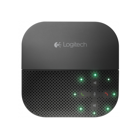 Logitech Mobile Lautsprecherphone P710e - Lautsprecherphone Hunds-Free - Bluetooth - Wireless, Verdrahtet - Nfc