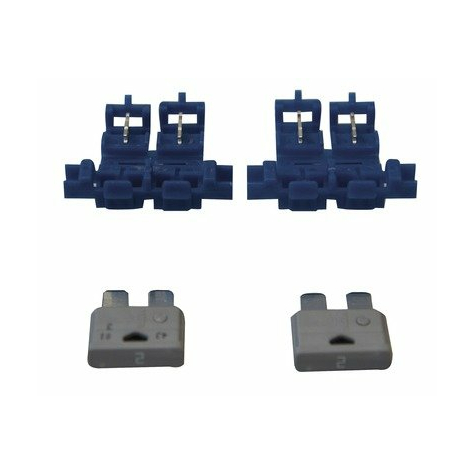 Car Fuse Holder + 2a Flat Fuse (Pack Of 20)