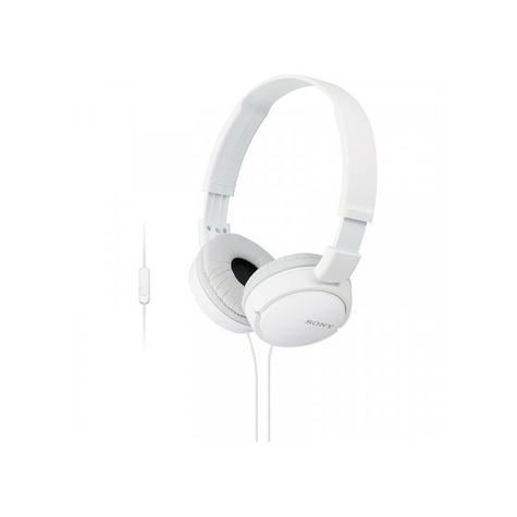 Sony Mdr-Zx110apw Entry-Level Headphones With Headset Function, White
