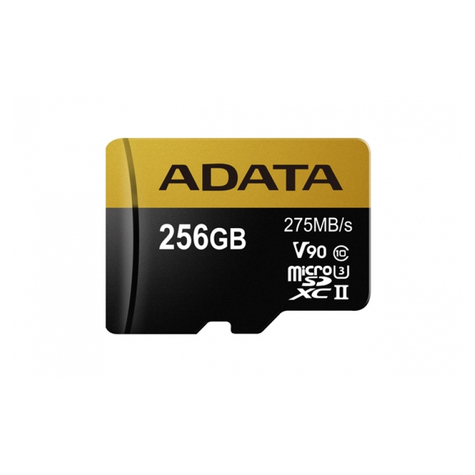 Adata Microsd/Sdxc Card 256gb Uhs-Ii Cl.10 W/Adap. Ausdx256guii3cl10-Ca1