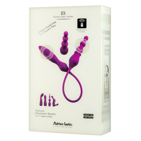 Adrien Lastic Remote Controlled 2x Double Ended Vibrator