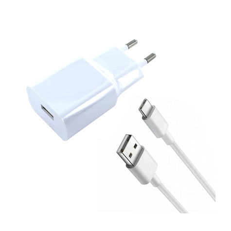 Xiaomi Mdy08eo Usb Charger + Charging Cable Usb To Typc White