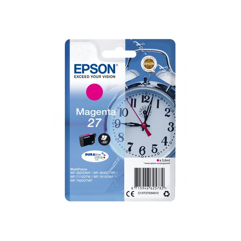Epson Ink Alarm Clock Magenta C13t27034012 | Epson - C13t27034012