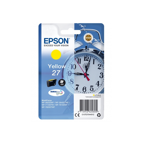 Epson Ink Alarm Clock Yellow C13t27044012 | Epson - C13t27044012
