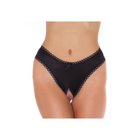 Amorable By Rimba Open String One Size Black