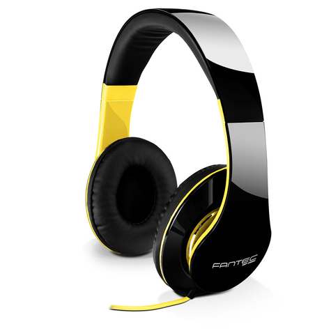 Fantec Shp-250aj - Any Brand - Headphones - Headband - Black - Yellow - Binaural - Wired