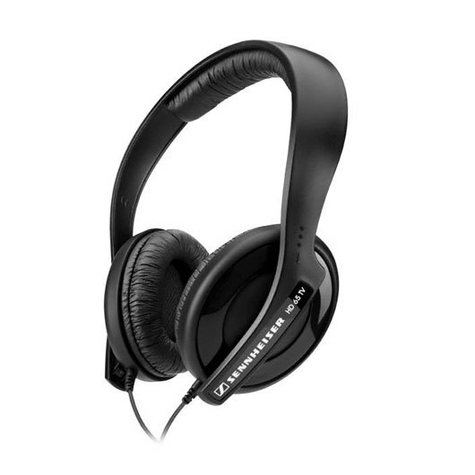 Sennheiser Hd 65 Tv - Headphones - Headband - Black - 0.8 M - Wired - Earthed