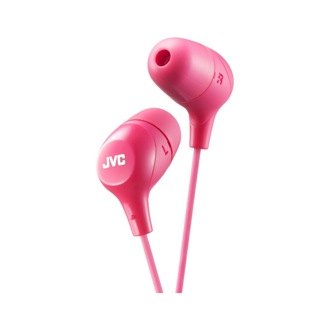Jvc Ha-Fx38-P-E - Headphones - In Ear - Pink - Wired - 1 M - Gold