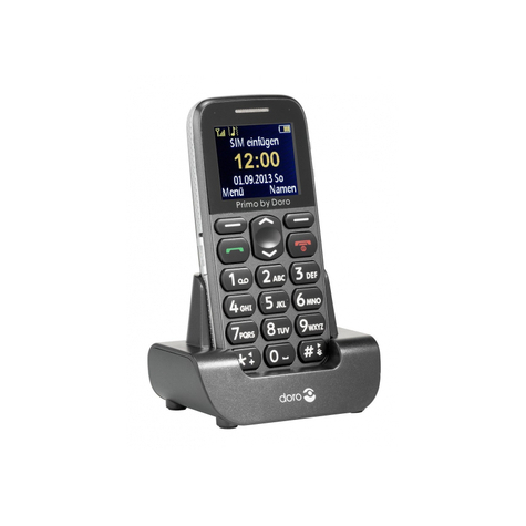 Doro Primo 215 - Bar - Single Sim - 4.32 Cm (1.7 Inches) - Bluetooth - 1000 Mah - Gray