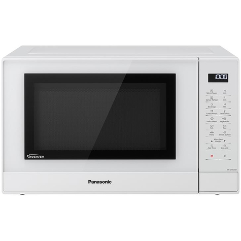 panasonic nn-st45 - countertop (placement) - solo microwave - 32 l - 1000 w - touch - white