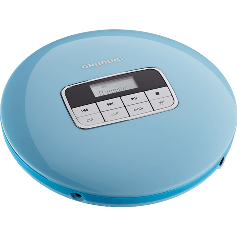 Grundig Gcdp 8000 - 12 H - Mp3,Wma - 20 - 20000 Hz - Portable Cd Player - Blue - 40 S