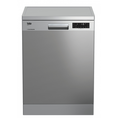 beko dfn28420x - freestanding (placement) - total size (60 cm) - stainless steel - black - touch - lcd