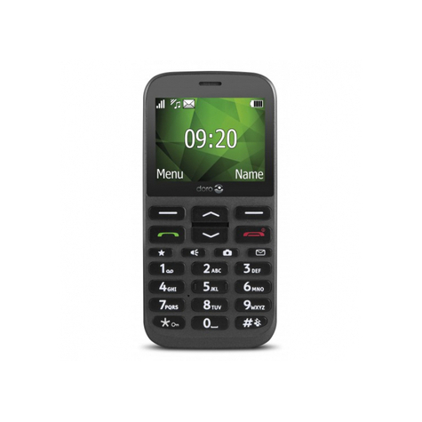 Doro 1370 - Single Sim - 6.1 Cm (2.4 Inches) - 3 Mp - Bluetooth - 1000 Mah - Black