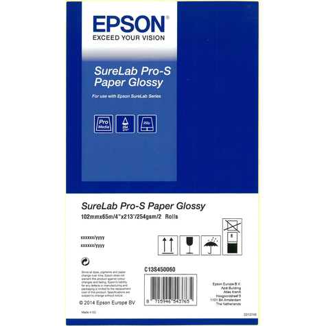 Epson Surelab Pro-S Paper Glossy Bp 4x65 2 Rolls