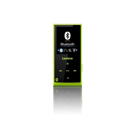 Stl Lenco Xemio 760 Bt 8gb - Mp4 Player - 8 Gb - Tft - Usb 2.0 - Black - Green - Headphones Included
