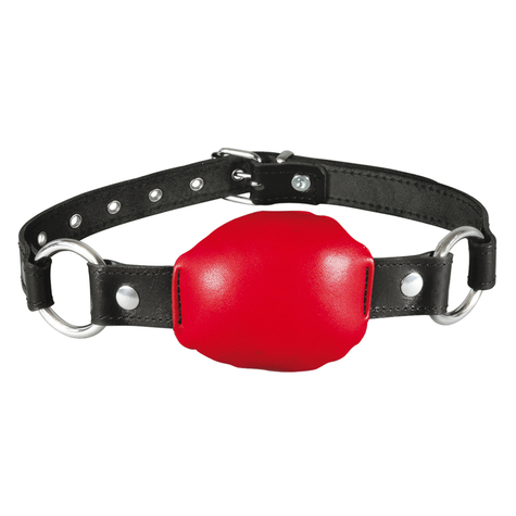 Xx-Dreamstoys Leather Mouth Gag Red