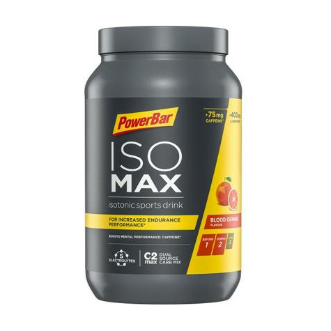 Powerbar Isomax Sportgetrk, 1200 G Can, Blood Orange With Caffeine