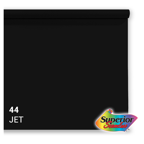 Superior Background Paper 44 Jet Black 1.35 X 11m