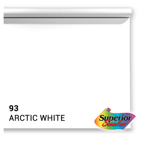 Superior Background Paper 93 Arctic White 2.72 X 25m