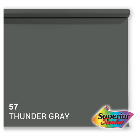 Superior Background Paper 57 Thunder Grey 1.35 X 11m