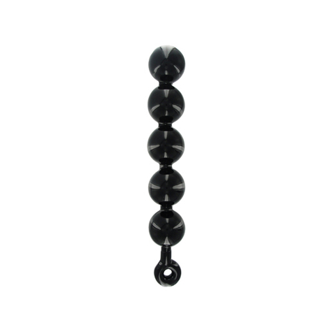 anal dildo : black baller anal beads