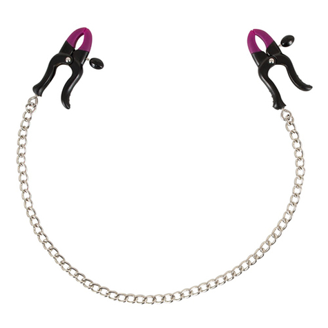 Nipple Clamps : Bad Kitty Silicone Nipple Clamps With Chain
