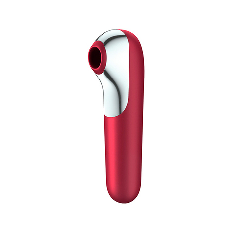 Dual Love Air Suction Vibrator Red