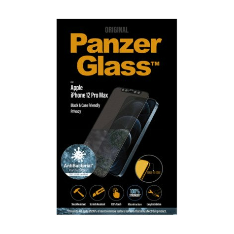 Panzerglass Apple Iphone 12 Pro Max Cf Antibacterial Privacy E-To-E, Black