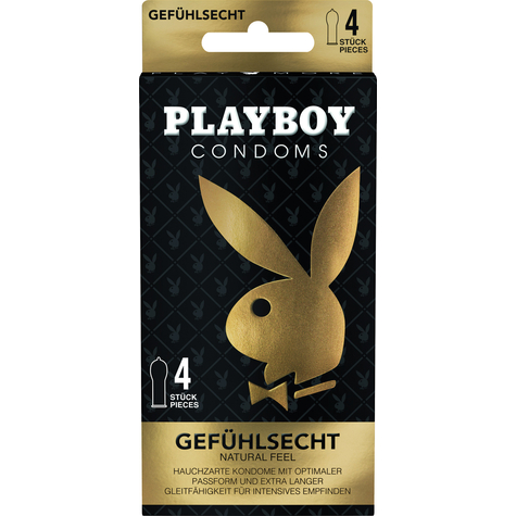 Playboy Condoms Emotionally Real 4er