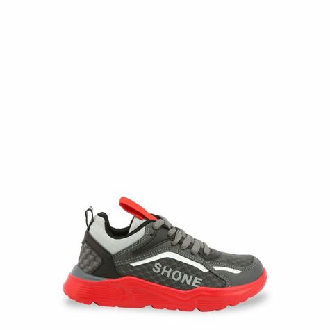 Schuhe & Sneakers & Kinder & Shone & 903-001_Grey-Red & Grau